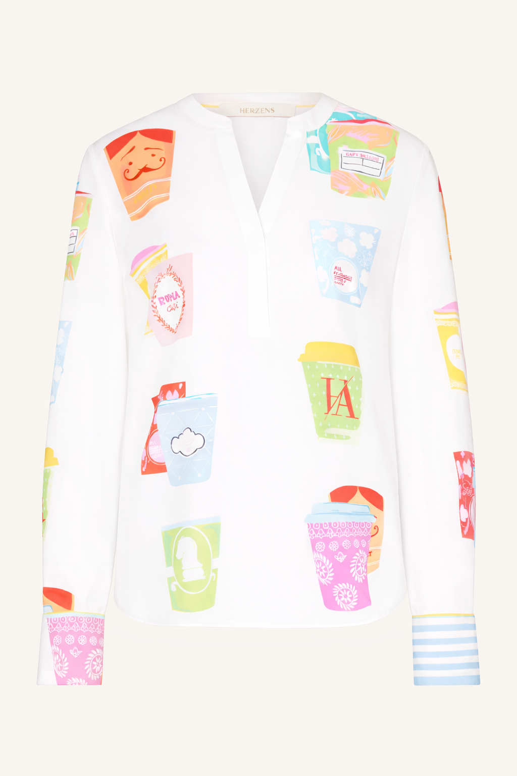 Seidenbluse "Cups"