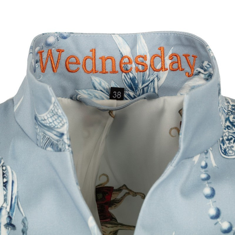 MAIDEN LANE Blazer HASTINGS hellblau Toile de Jouy