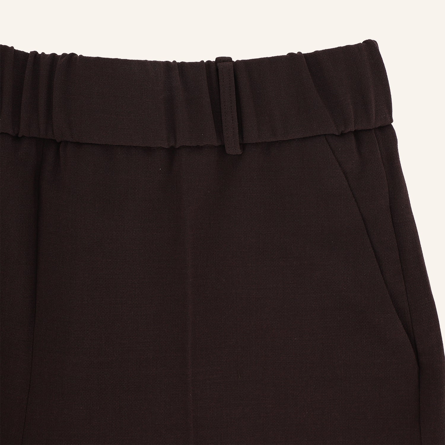 Dunkelbraune 7/8 Culotte-Hose LENI