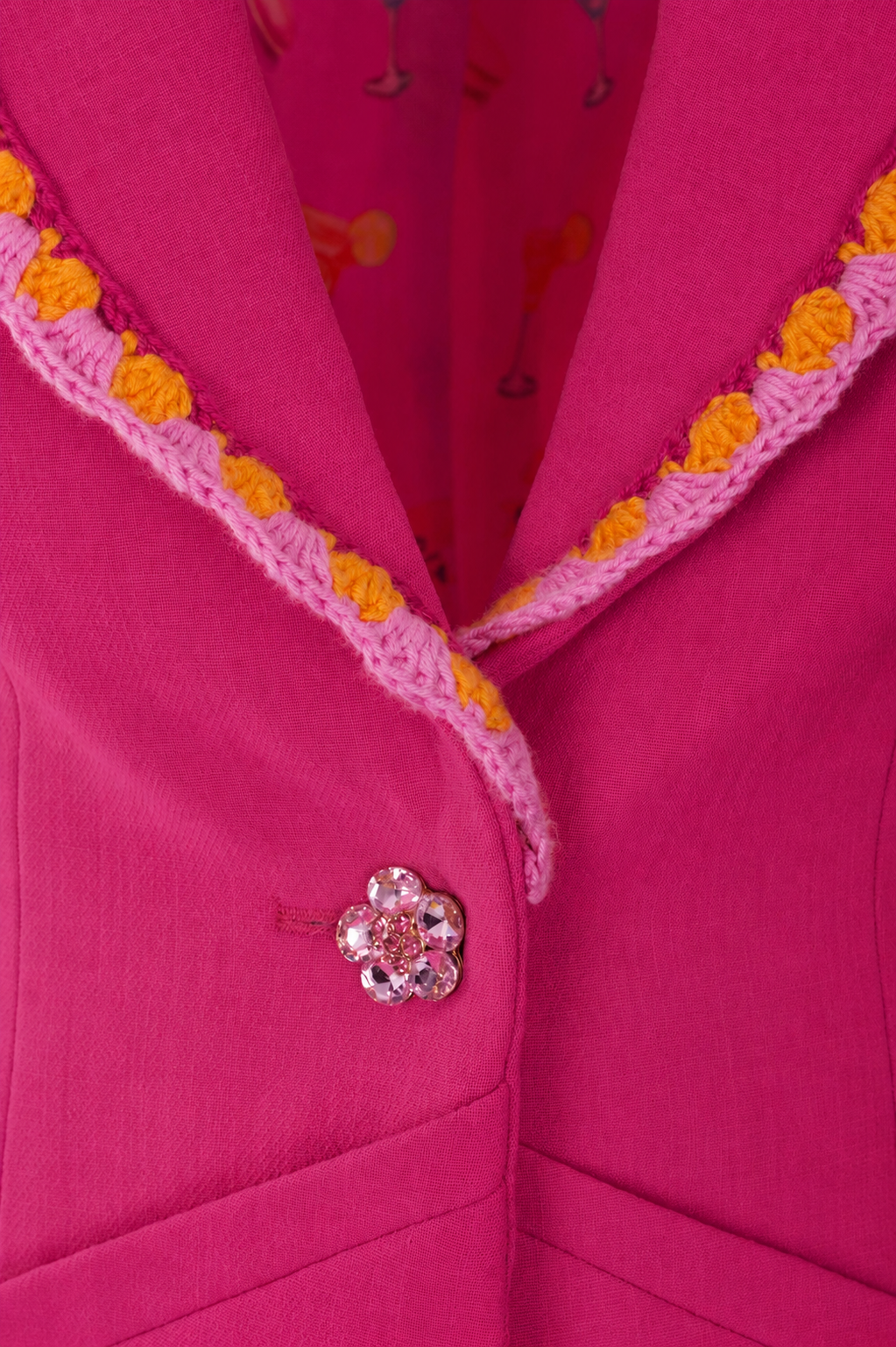 Blazer CARA mit Häkelkante