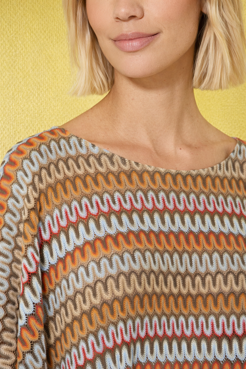 Ajour-Tunika/Poncho im Missoni Stil
