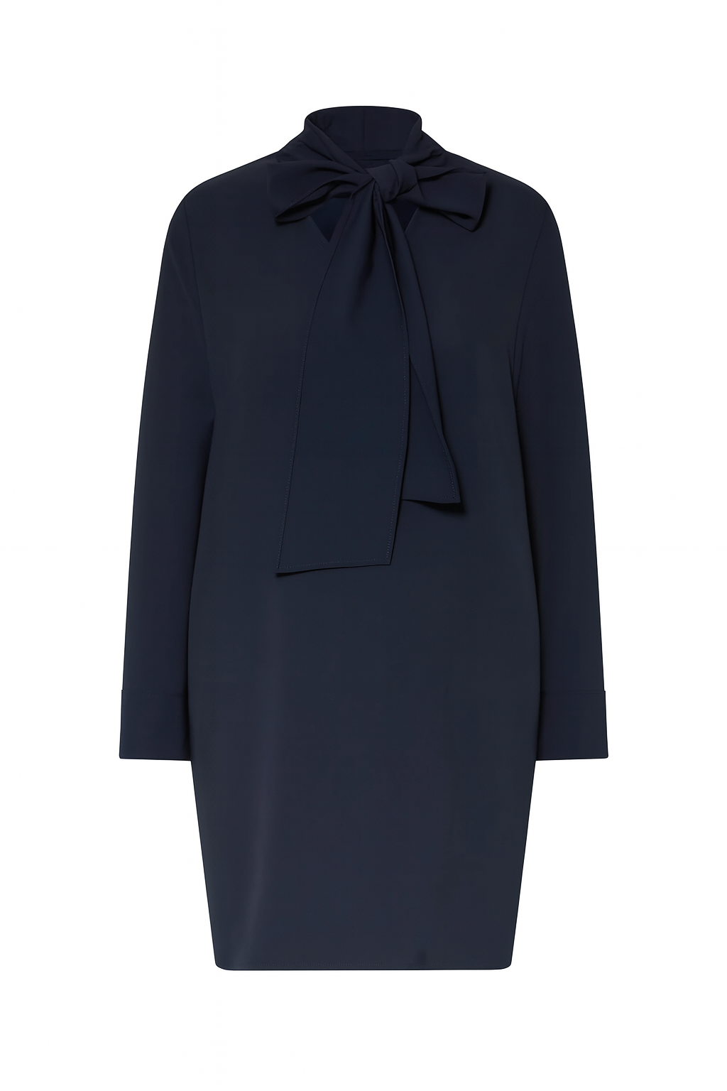 Kleid mit SCHLUPPE marineblau