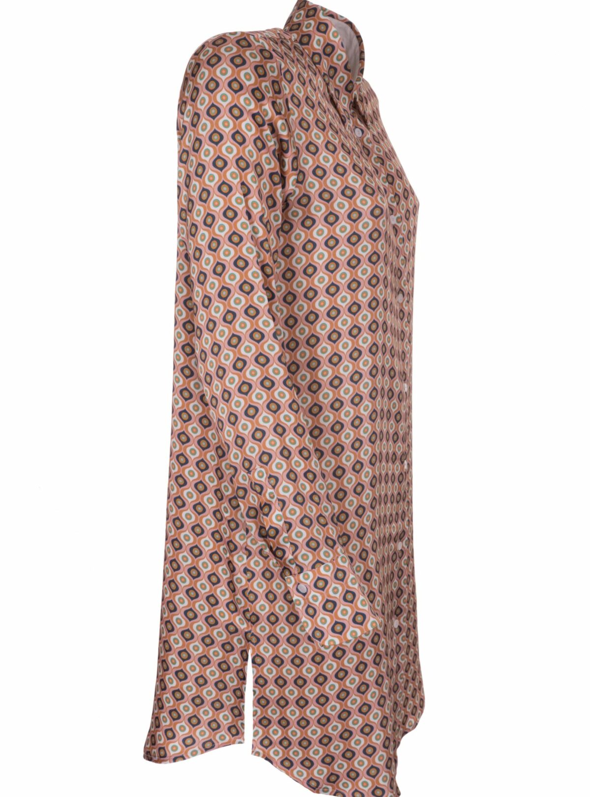 MAX VOLMÁRY- Seidentunika grafisches Muster