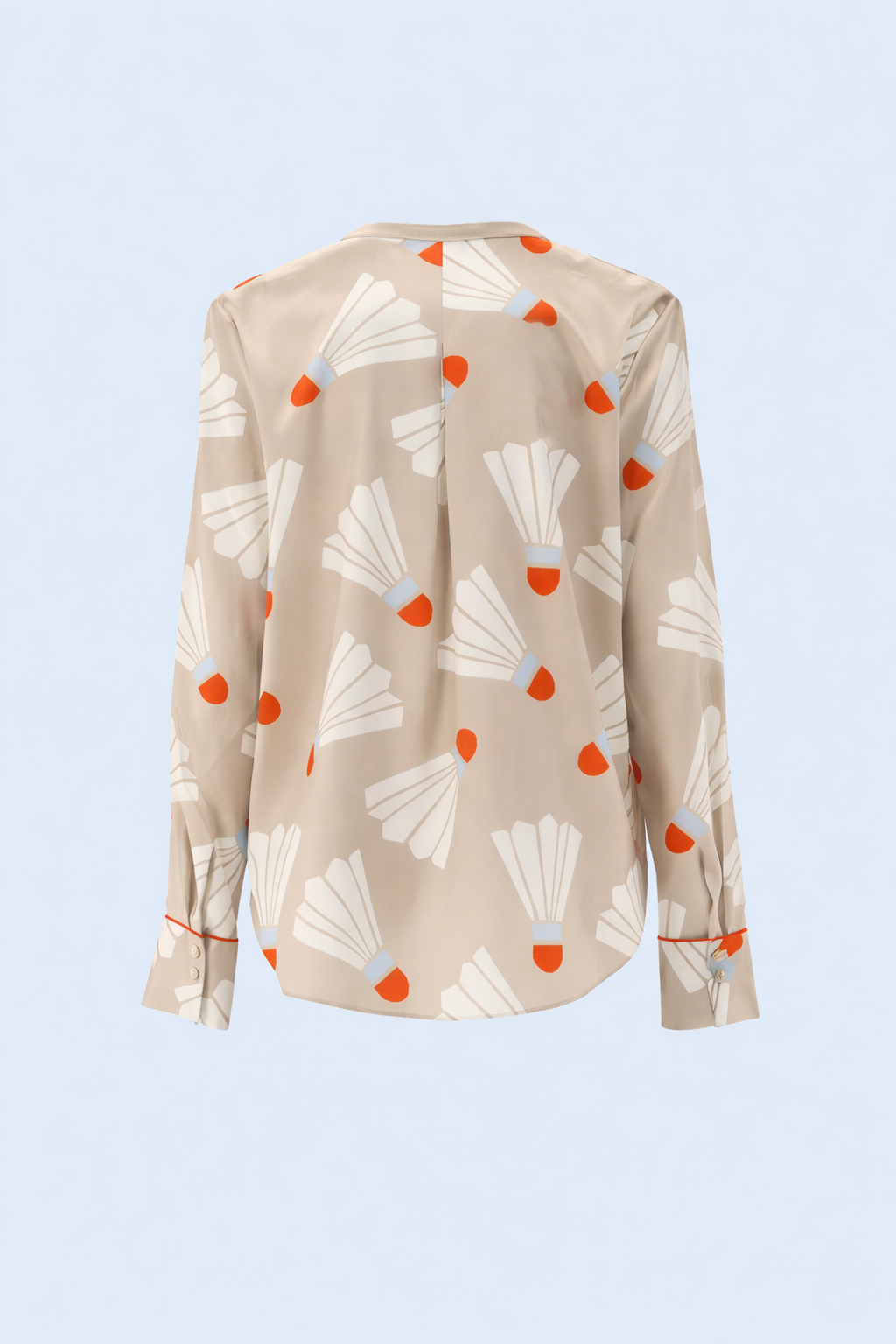 Seidenbluse "Federball"