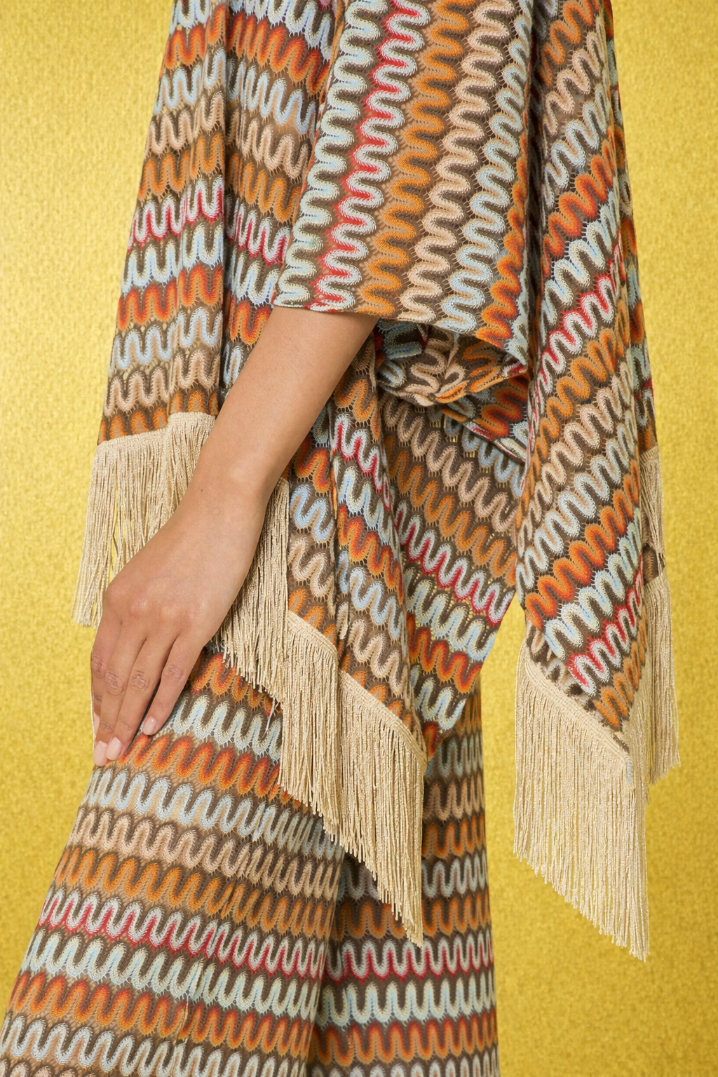 Ajour-Tunika/Poncho im Missoni Stil
