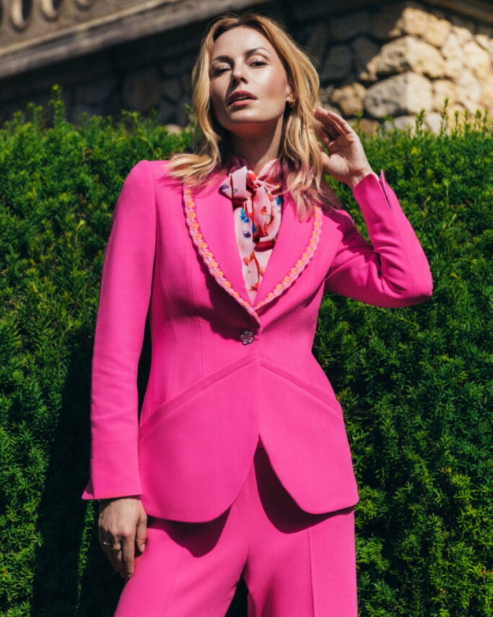 Blazer CARA mit Häkelkante