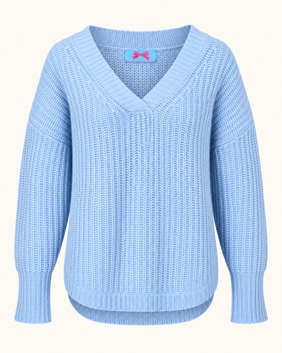 Oversize Cashmere-Pullover MOLLY mit V-Neck | 4-fädig