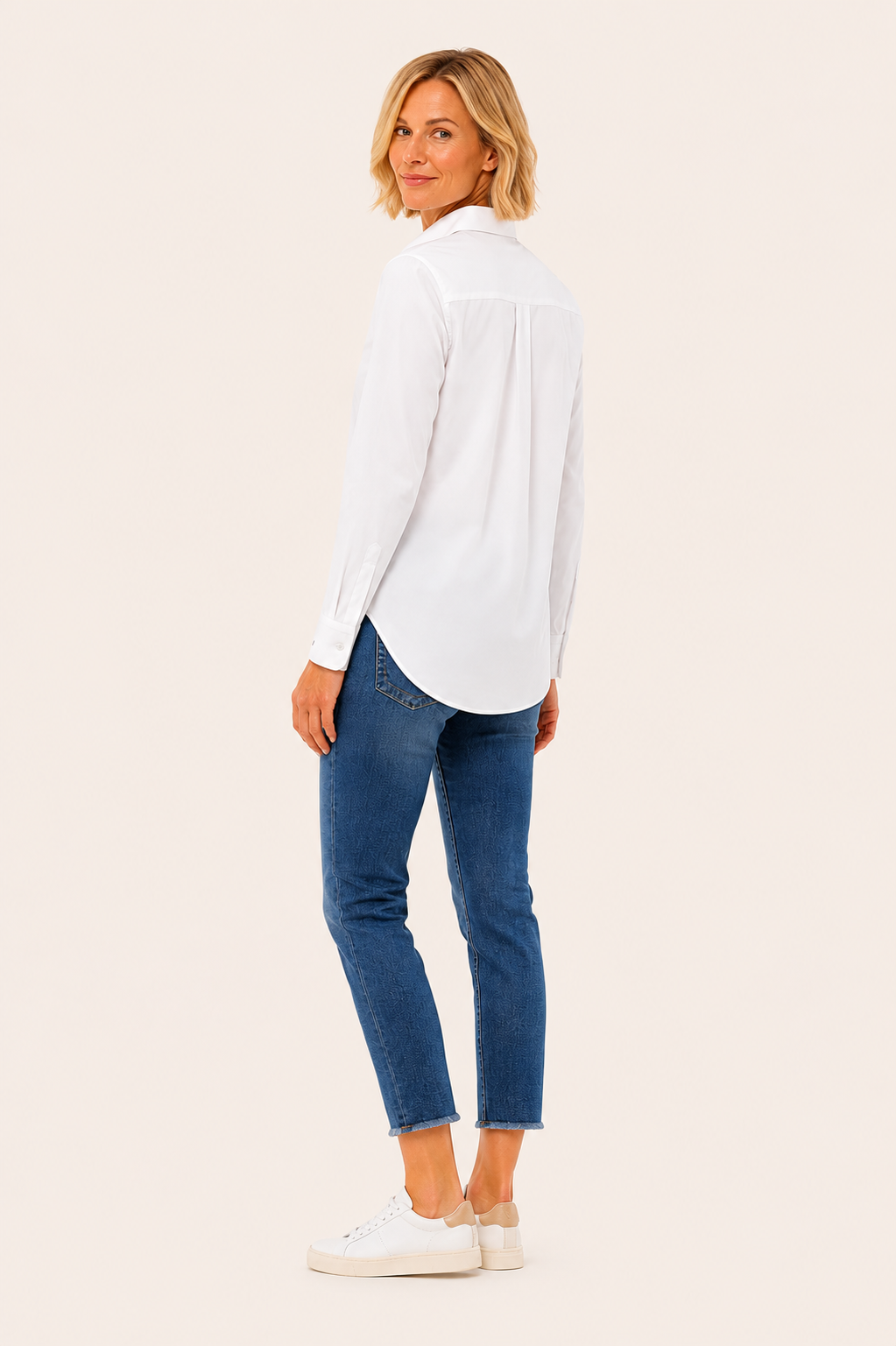 Stretchbluse GISELLE mit kleinem Kragen "ActiveShirt"