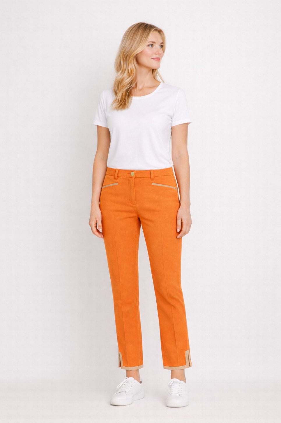7/8 Stretchhose Spezia Classic mit Schlitz Cotton-Stretch