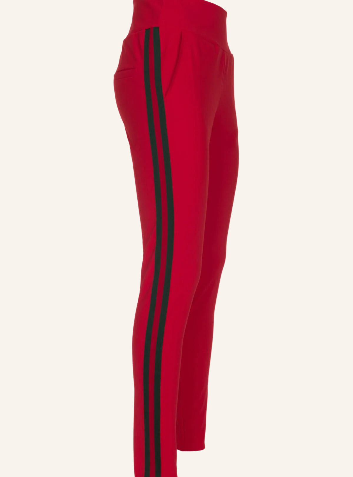 MADE BY LA CASA- SPECIAL EDITION- Hose Technostretch mit Streifen- rot