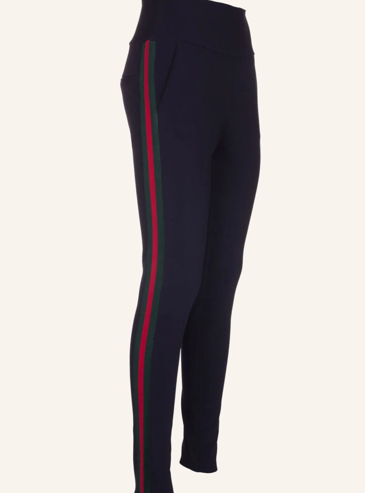 MADE BY LA CASA- SPECIAL EDITION- Hose Technostretch mit Streifen marineblau