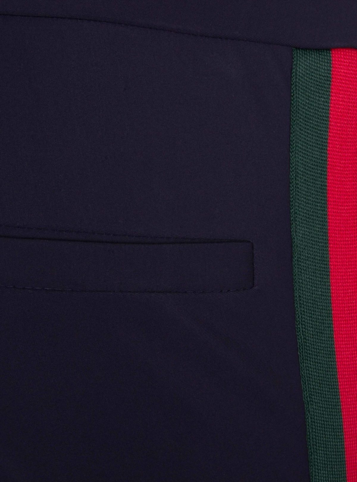 MADE BY LA CASA- SPECIAL EDITION- Hose Technostretch mit Streifen marineblau