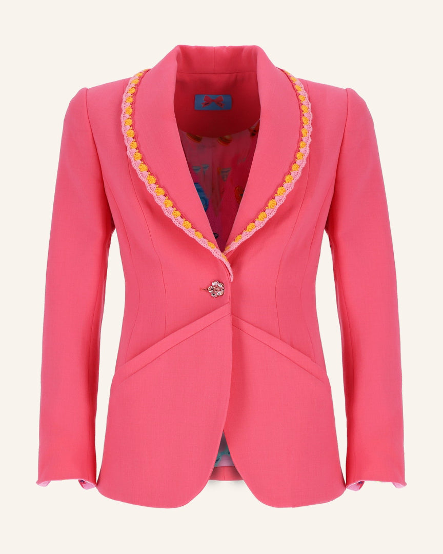 Blazer CARA mit Häkelkante