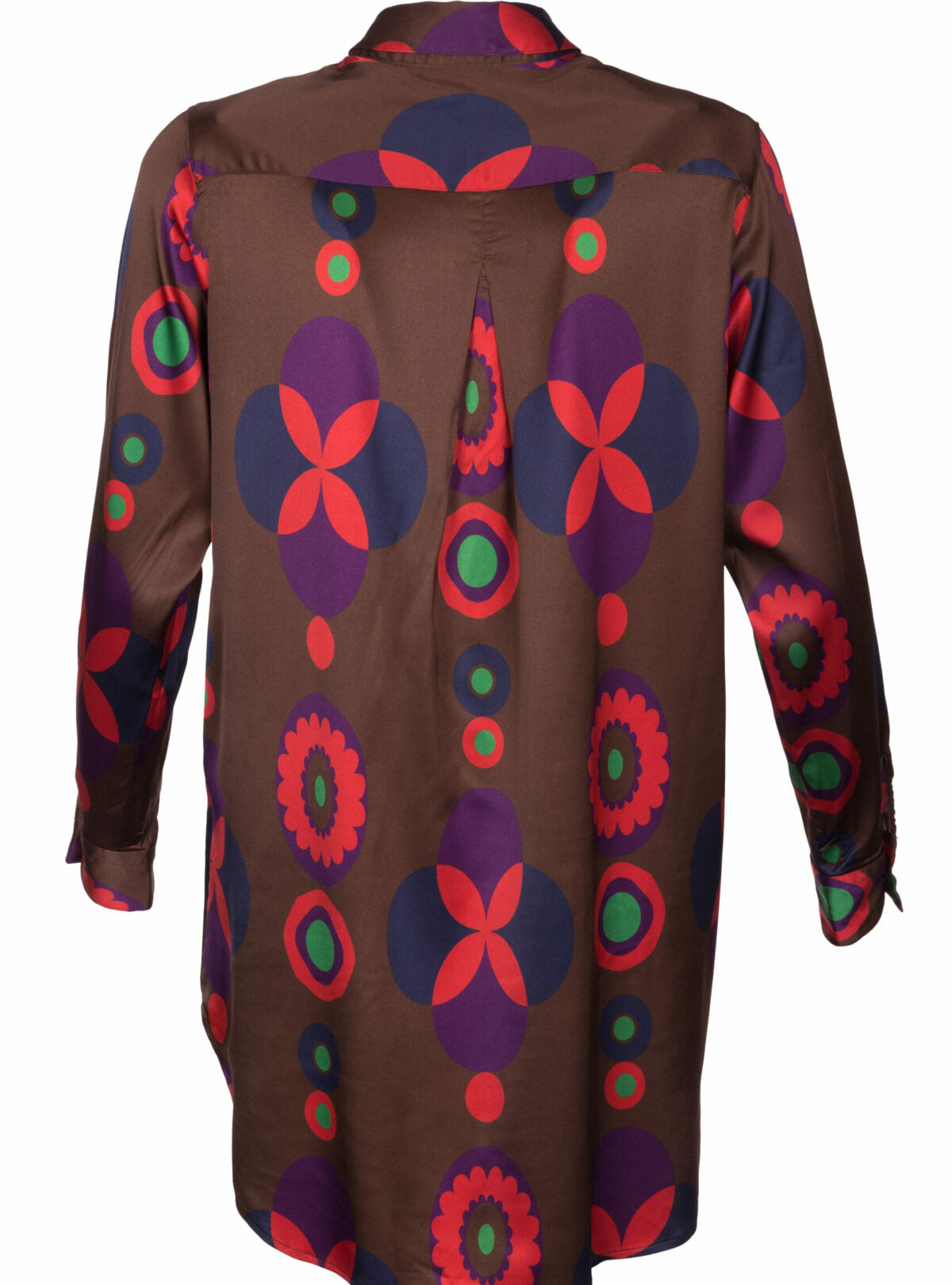 MADE BY LA CASA-Longbluse VISKOSE gemustert