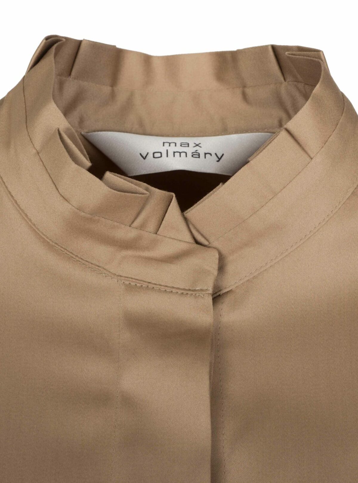 MAX VOLMÁRY – Stretchbluse mit Rüschenkragen