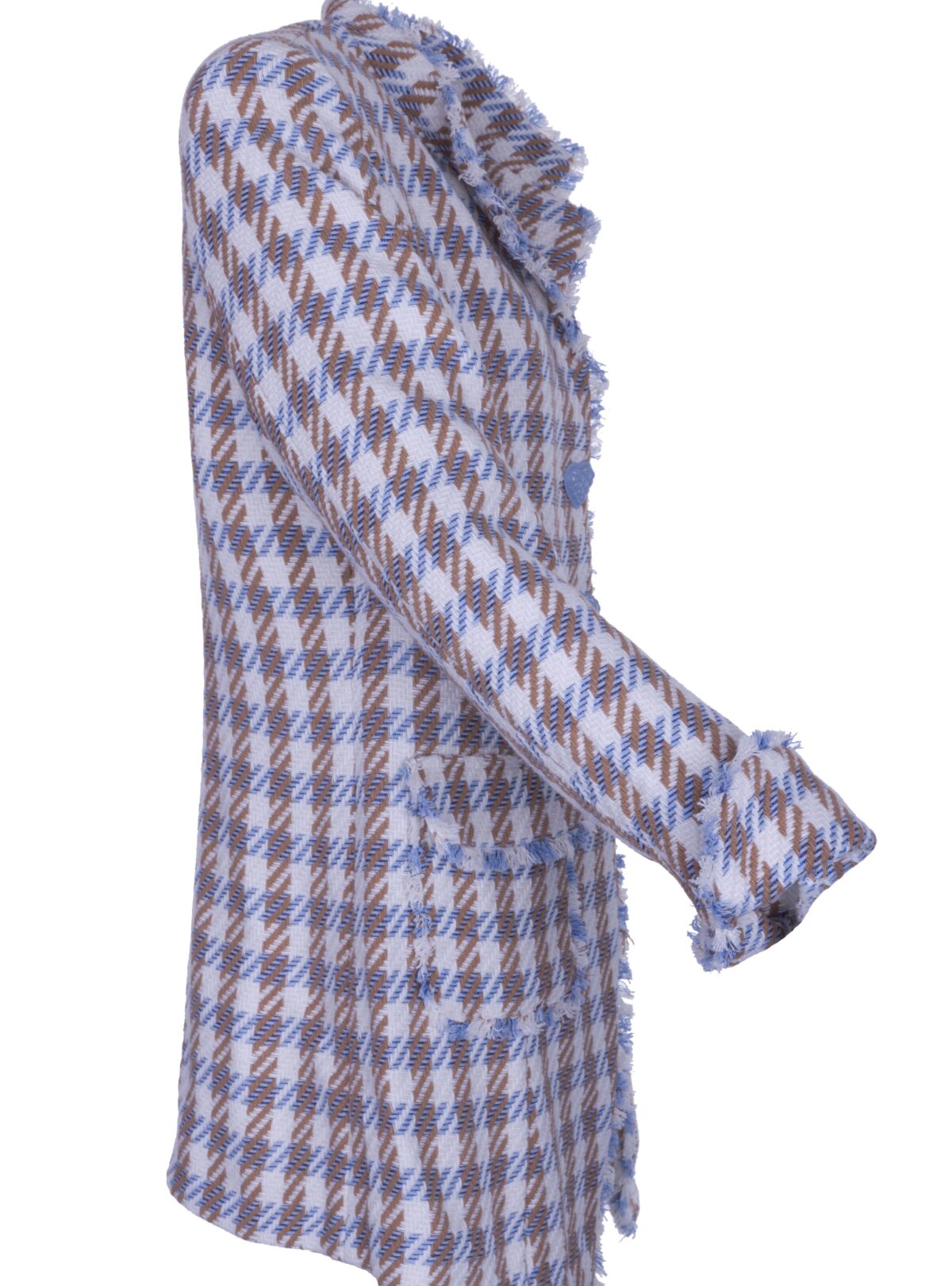 MAIDEN LANE Bouclé Longblazer IDALINA Hahnentritt
