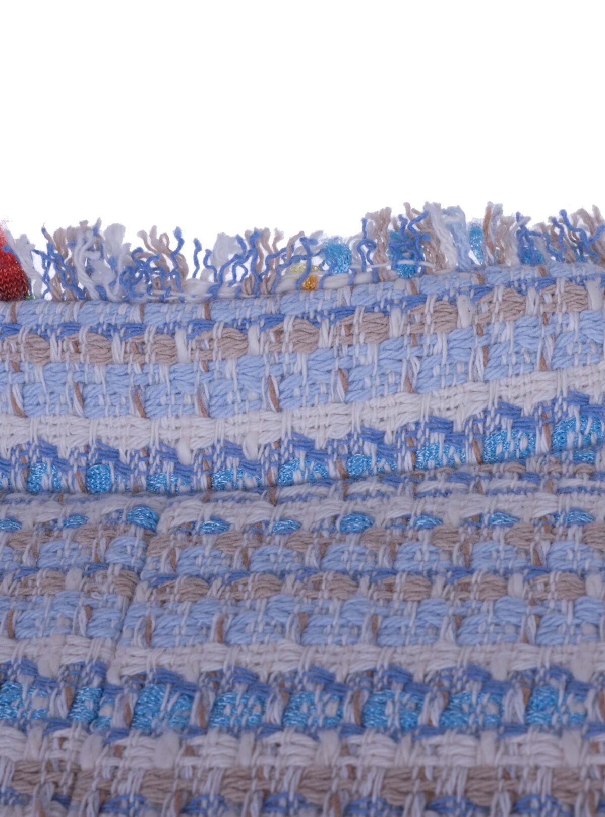 MAIDEN LANE Sommer-Bouclé Longblazer jeansblau