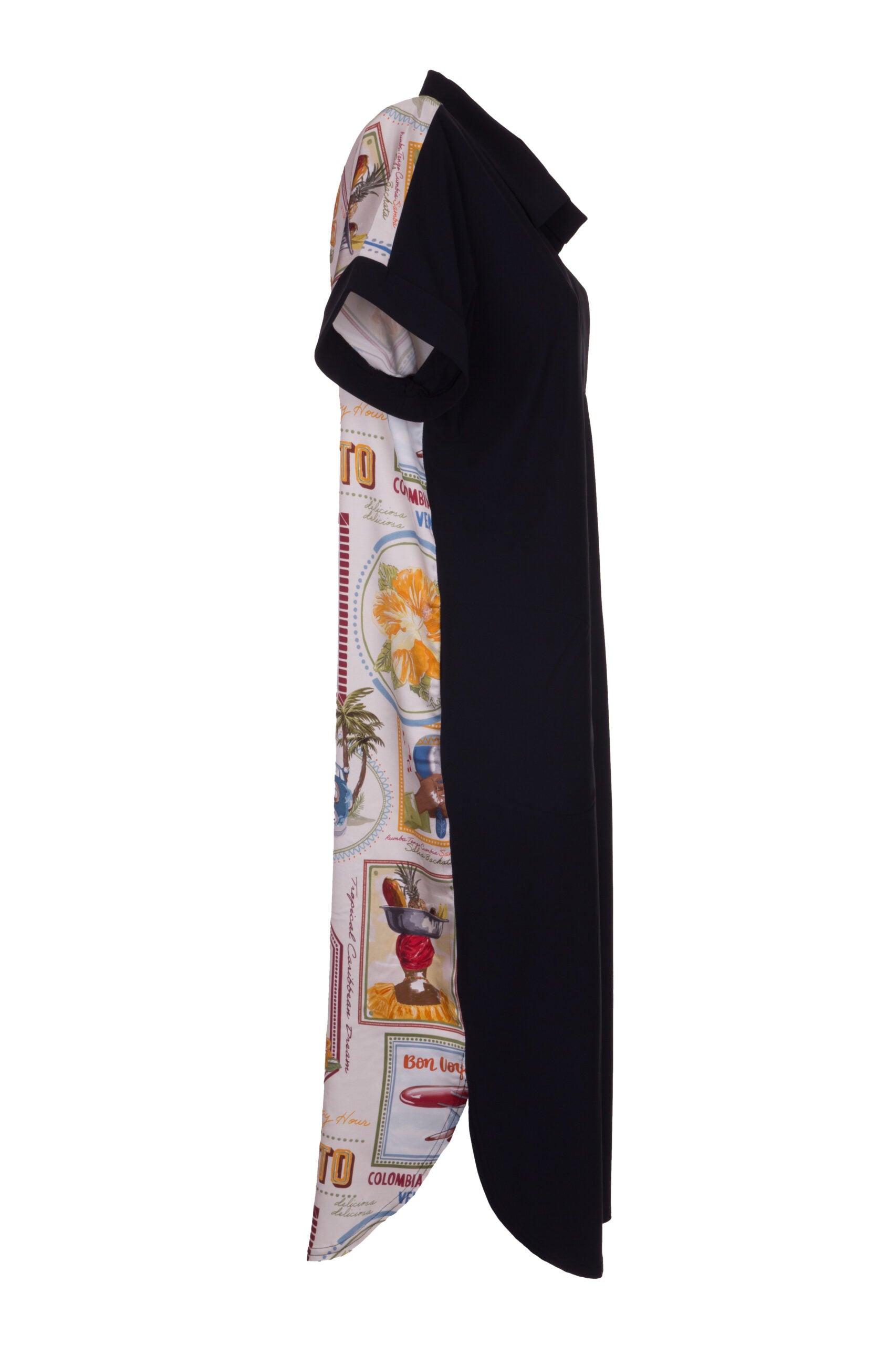 SPECIAL EDITION made by La Casa- Hemdblusenkleid mit überraschender Rückseite