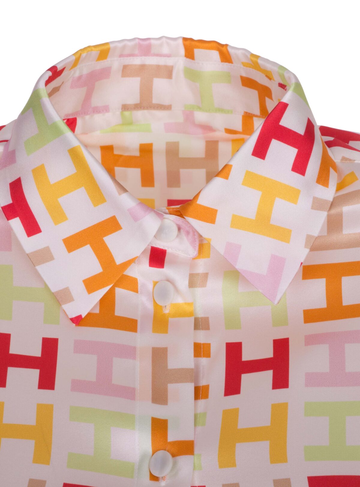 HERZENSANGELEGENHEIT- Seidenbluse mit H-Druck – Limited Edition
