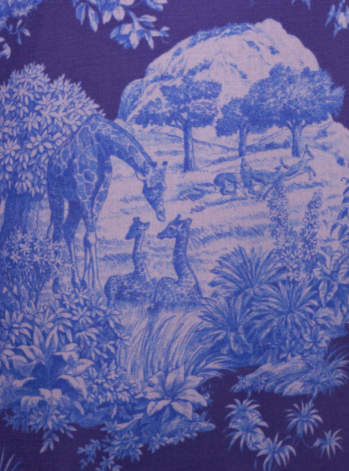 Toile-de-Jouy-Longbluse aus Baumwolle – MADE BY LA CASA