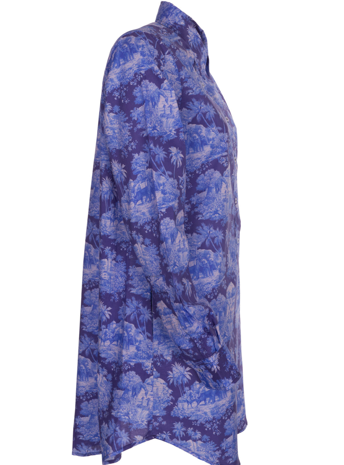 Toile-de-Jouy-Longbluse aus Baumwolle – MADE BY LA CASA