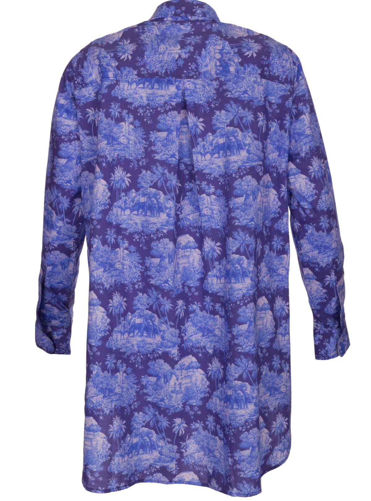 Toile-de-Jouy-Longbluse aus Baumwolle – MADE BY LA CASA
