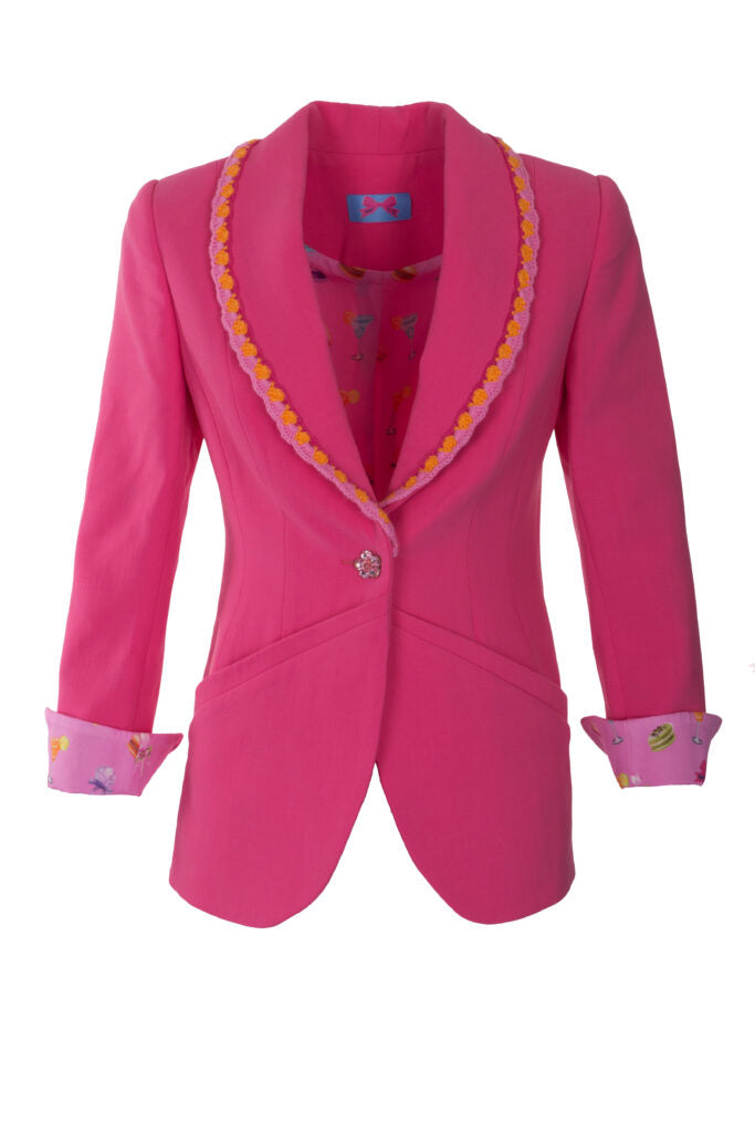 Blazer CARA mit Häkelkante