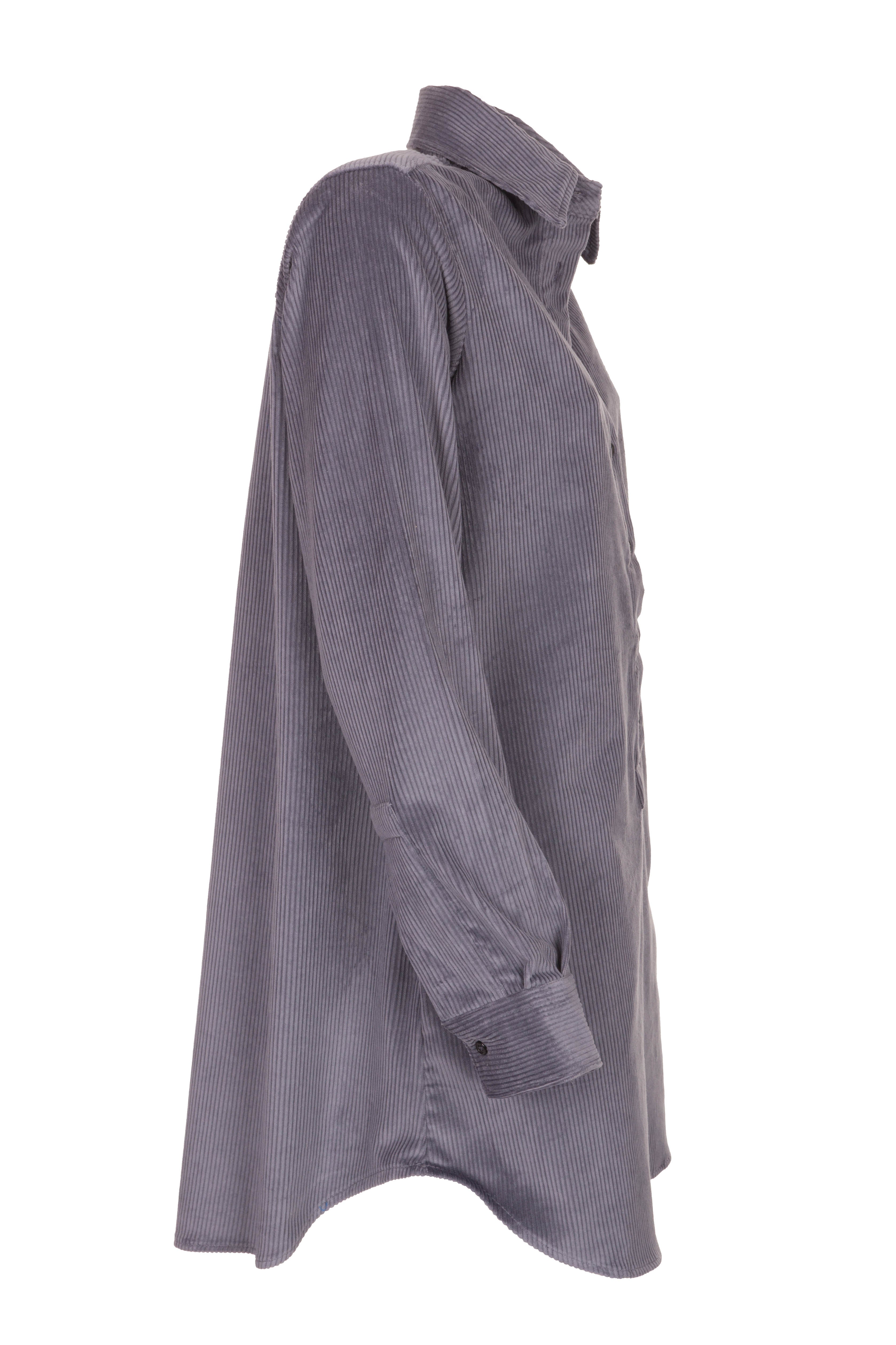 Trendige Longbluse BREITCORD