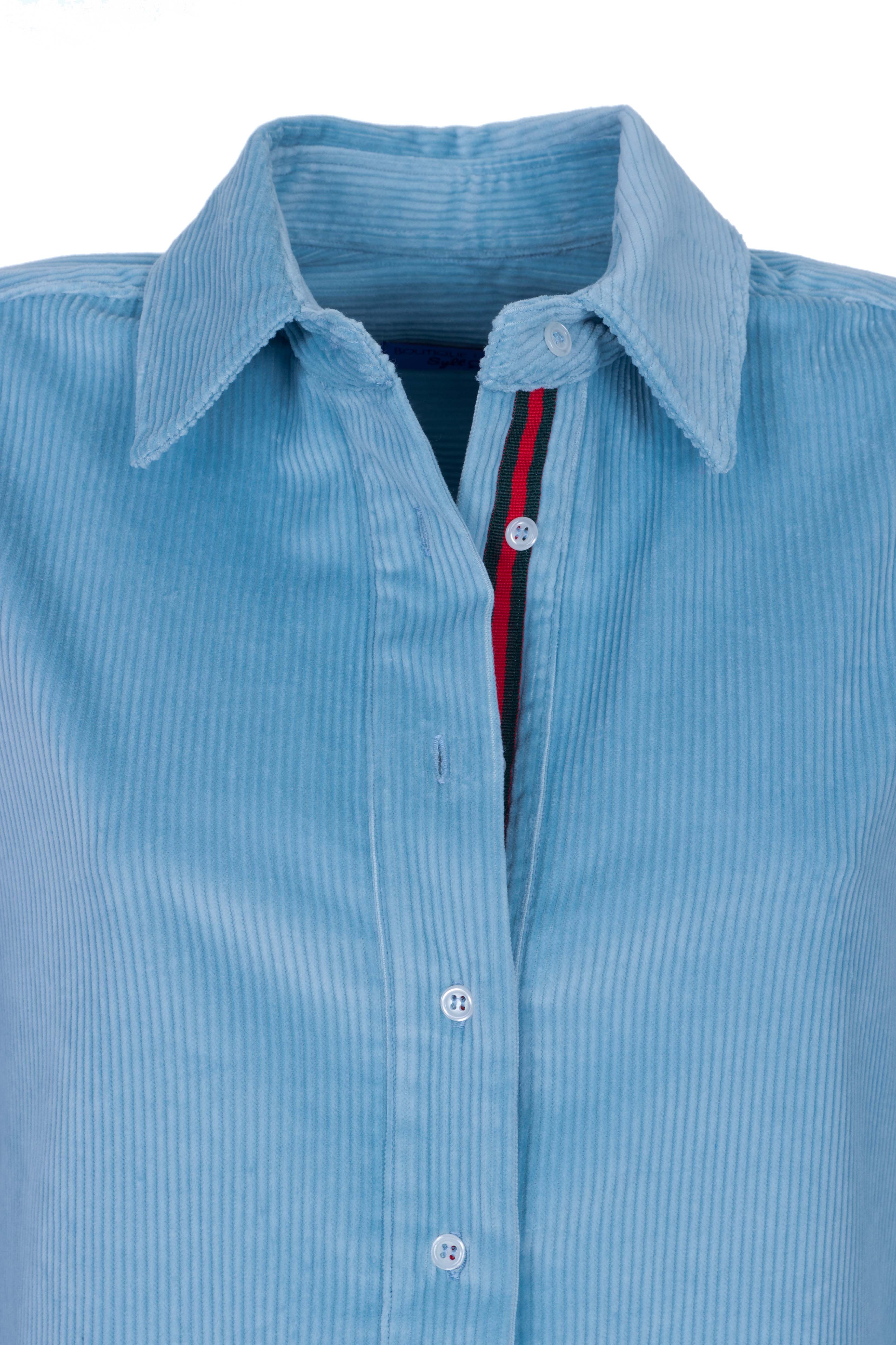 Trendige Longbluse BREITCORD