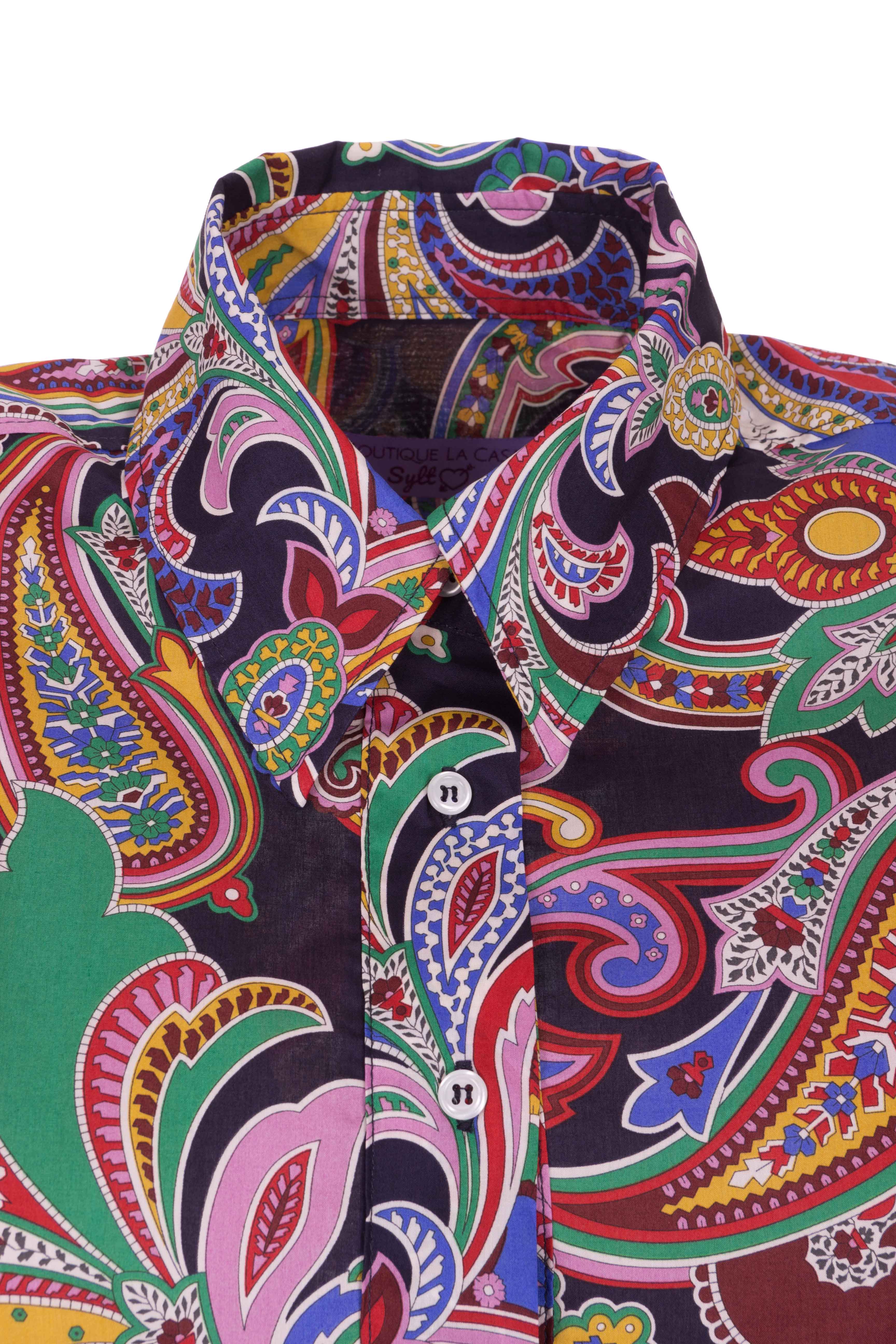 Longbluse aus reiner Baumwolle PAISLEY