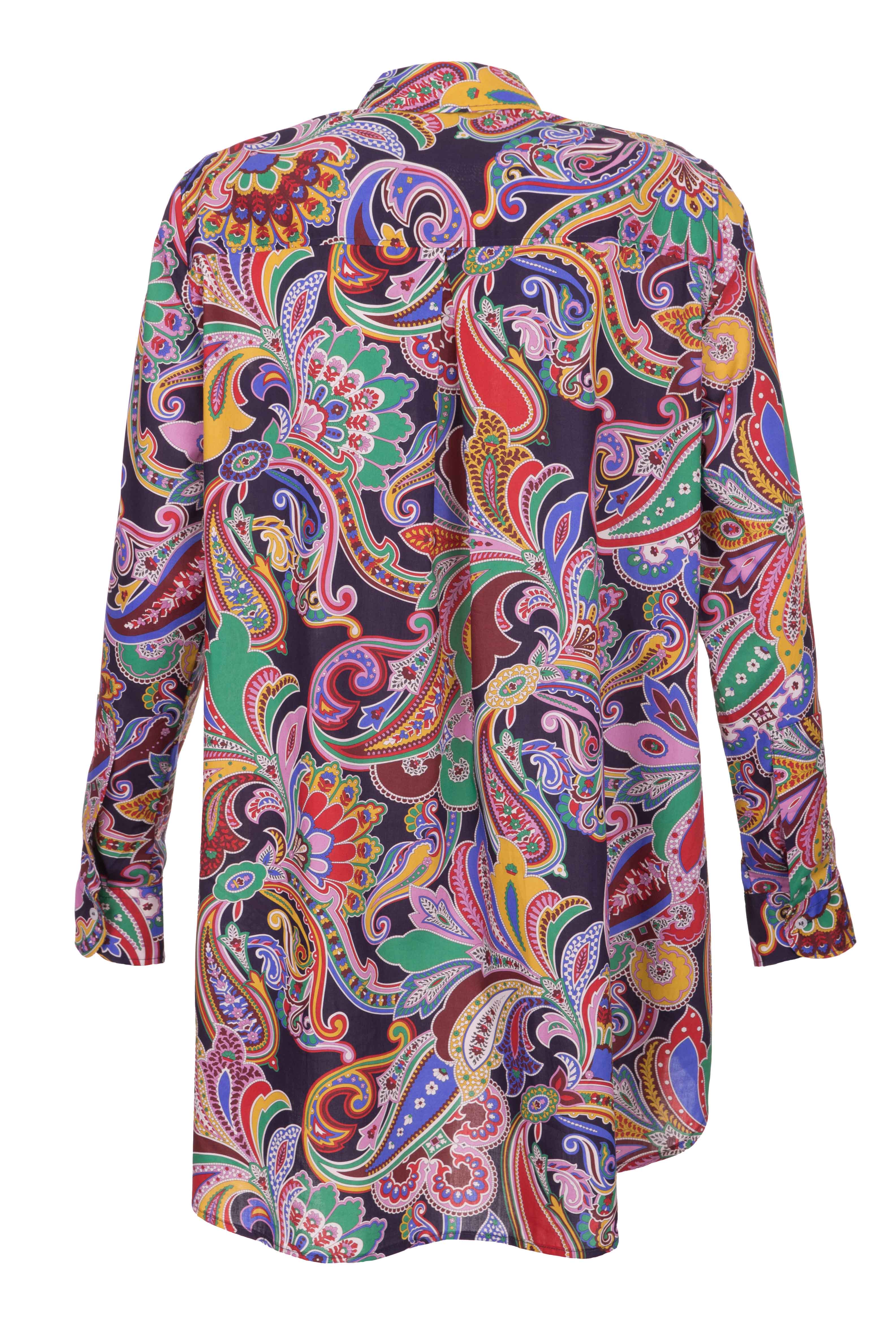 Longbluse aus reiner Baumwolle PAISLEY
