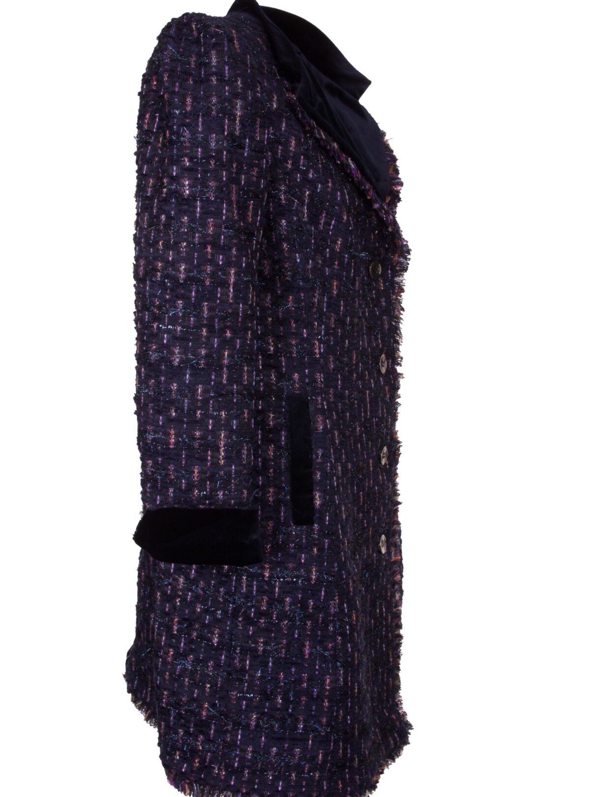 THOMAS RATH – Bouclé Gehrock- ANNA dunkelblau
