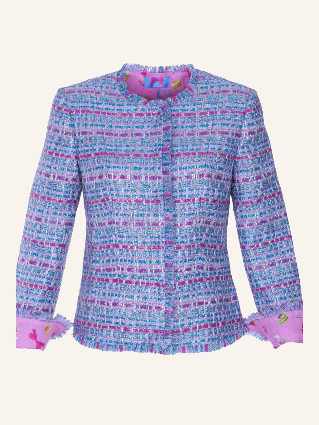 Kurzblazer COMO Glam aus Glam-Bouclé mit taillierter Passform