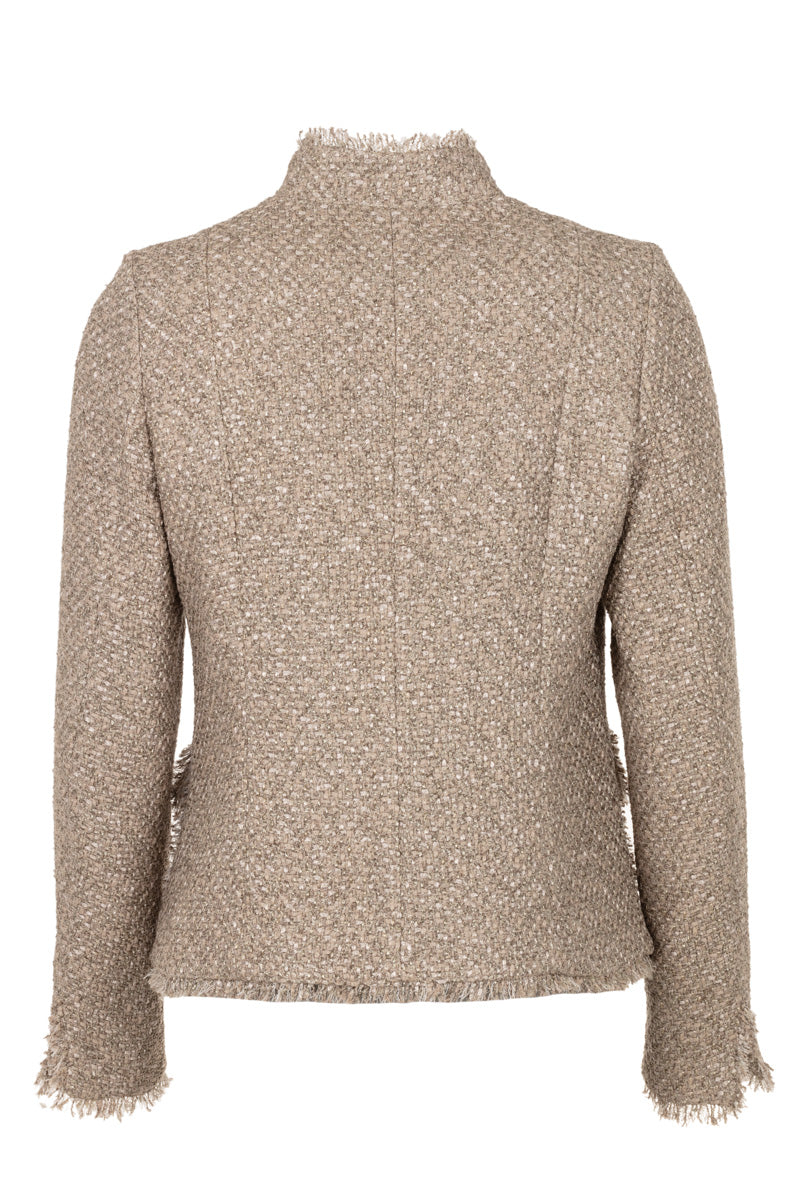 Bouclé-Blazer JUDY taupe