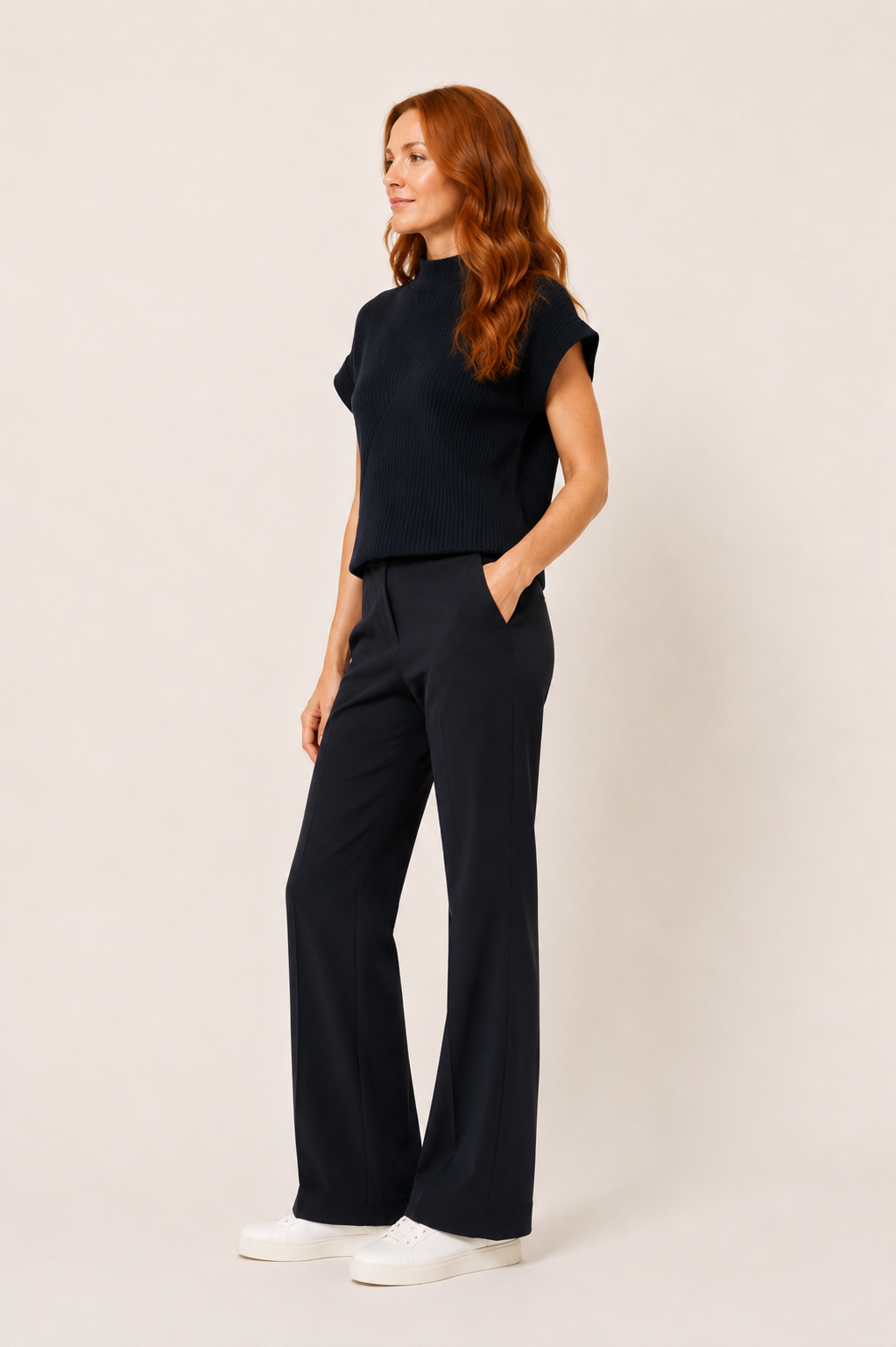 Hose Kick-Flared NANOU Italian Jersey