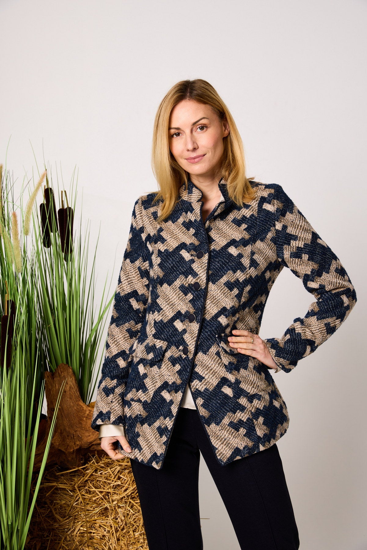 Longblazer JUNE "Hahnentritt"