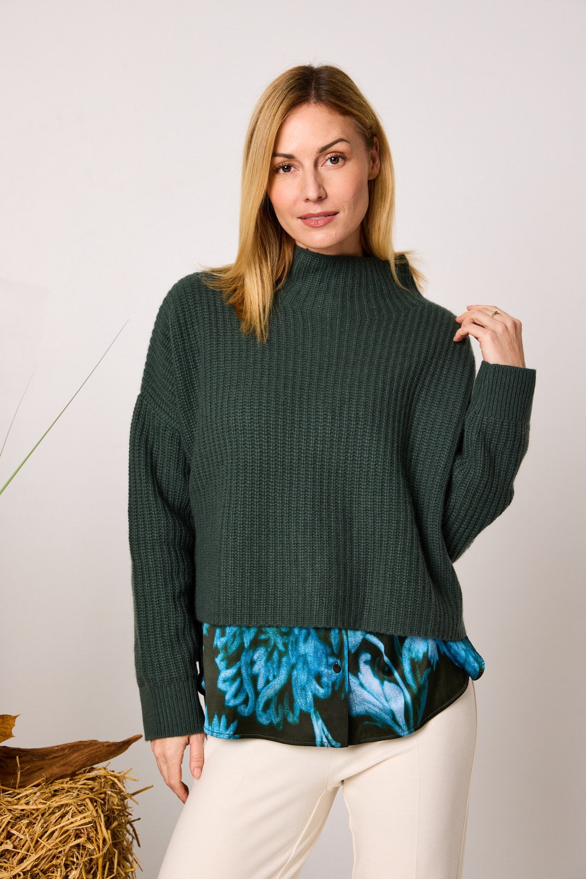 Cashmerepullover mit Turtleneck
