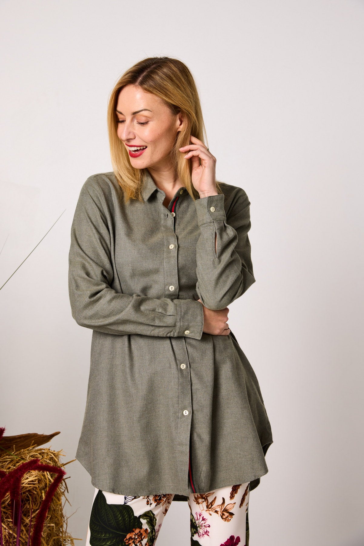 Longbluse Baumwollflanell COZY