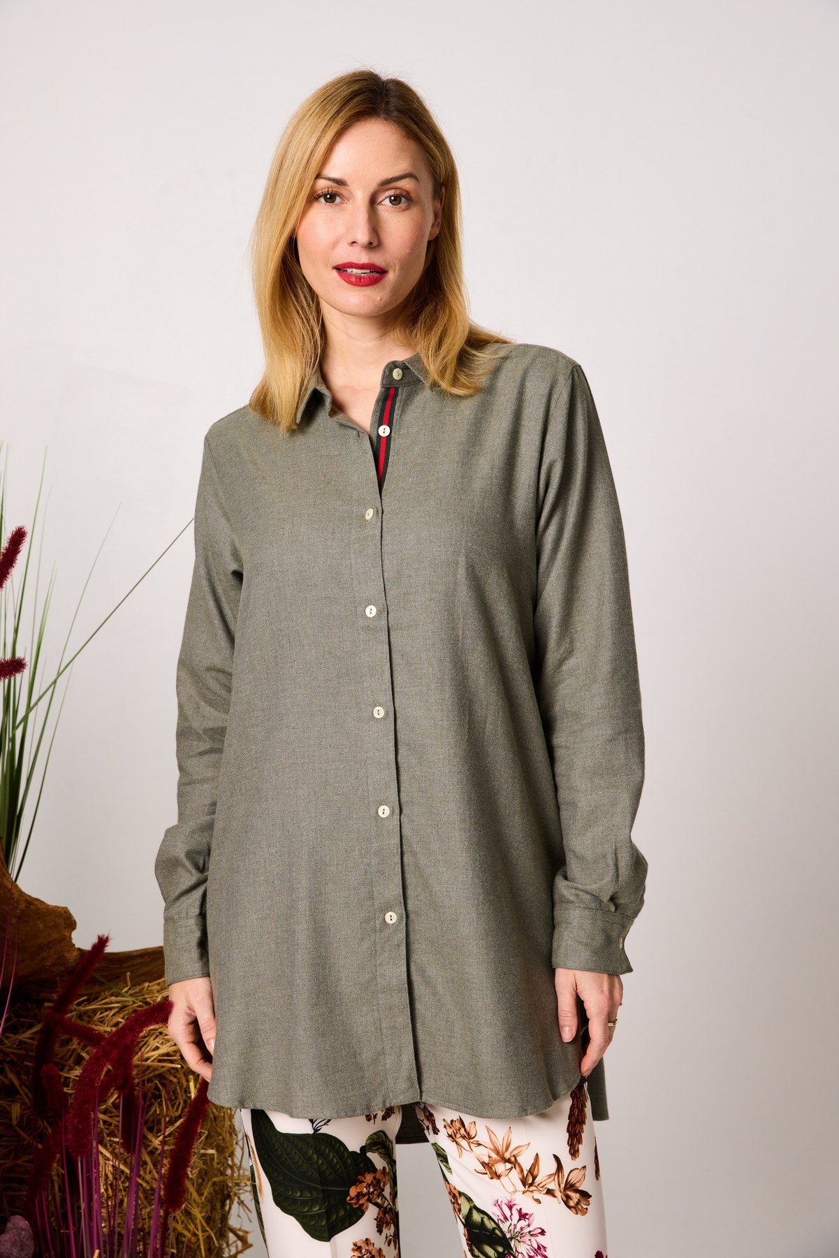 Longbluse Baumwollflanell COZY