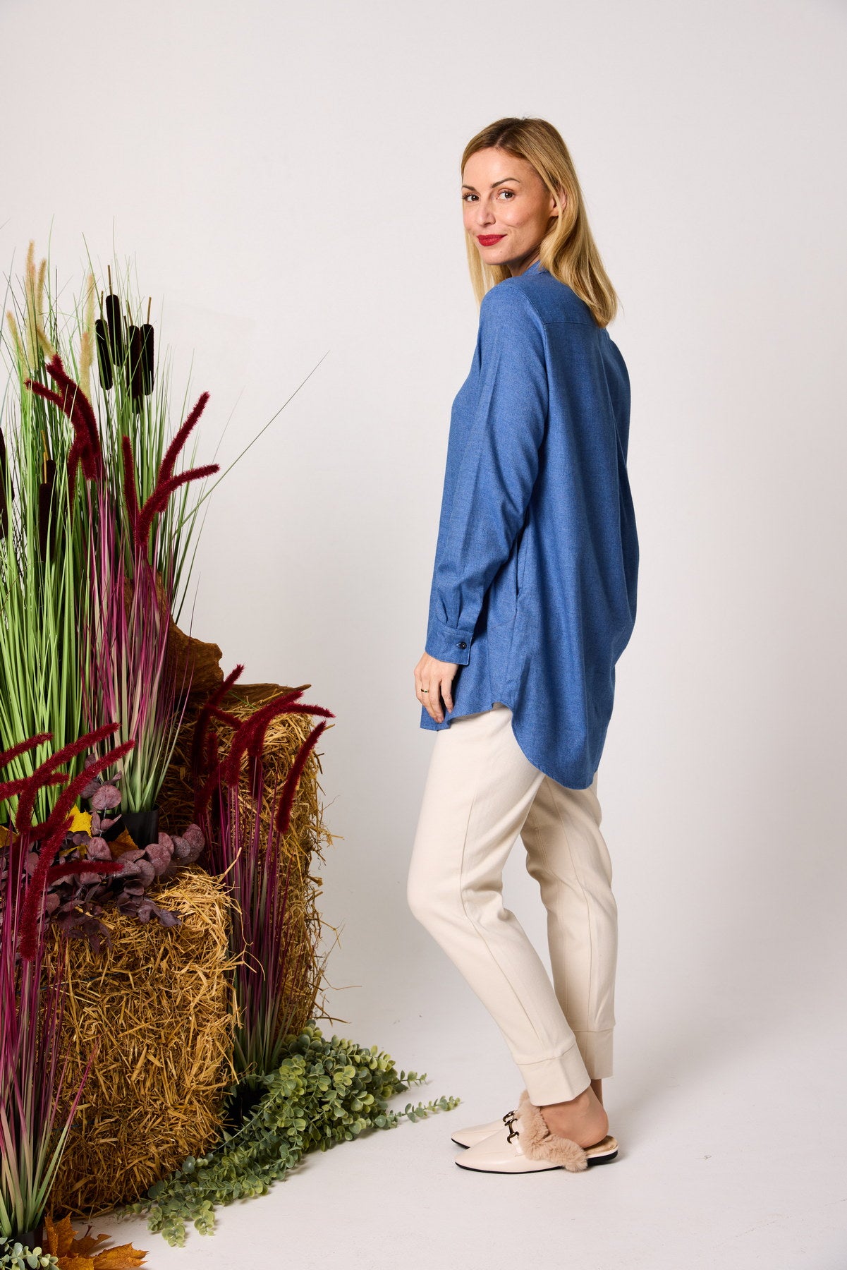 Longbluse Baumwollflanell COZY