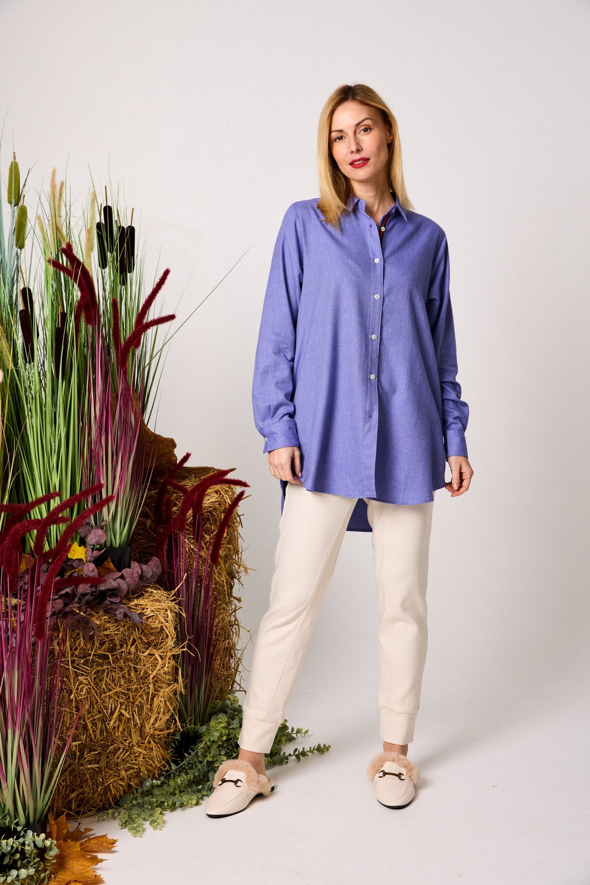 Longbluse Baumwollflanell COZY