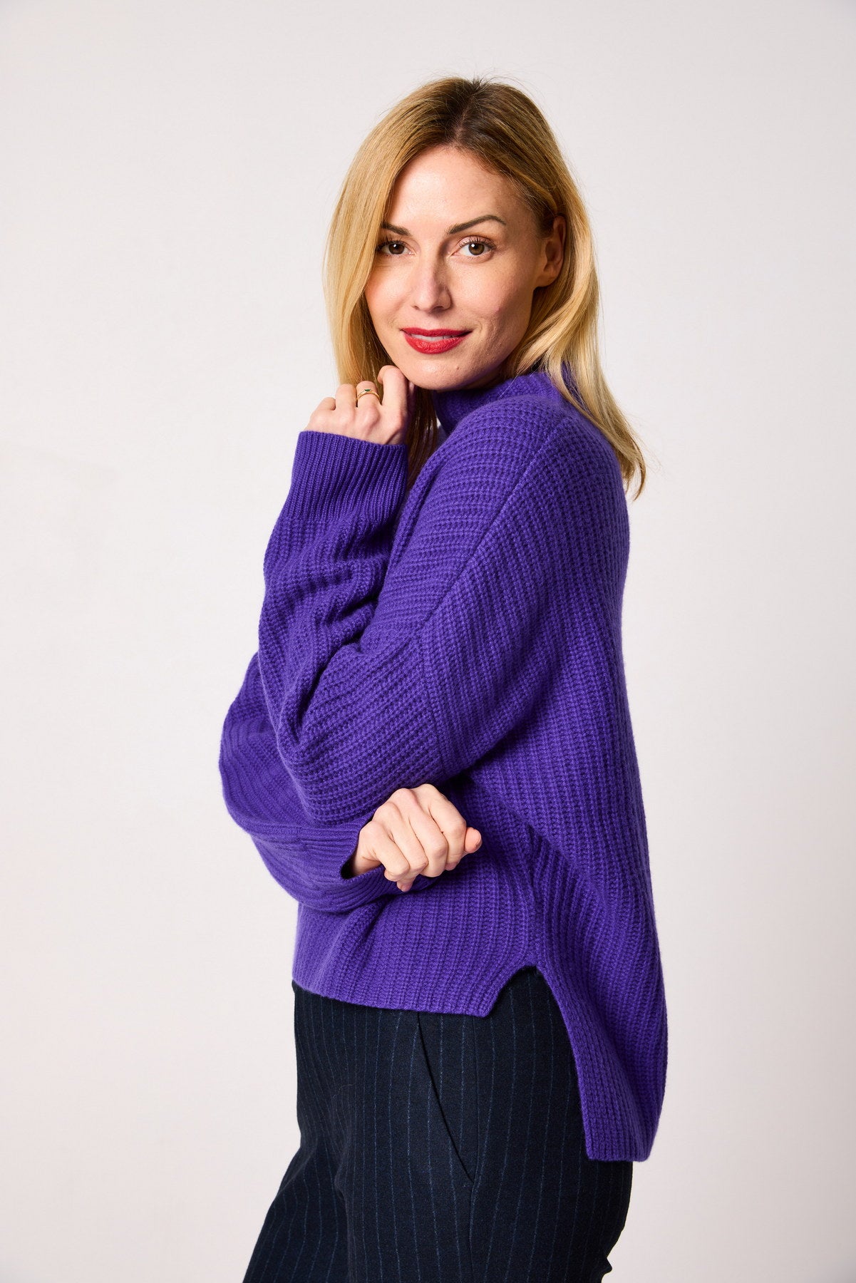 Rollkragenpullover 100% Cashmere in 6 Farben