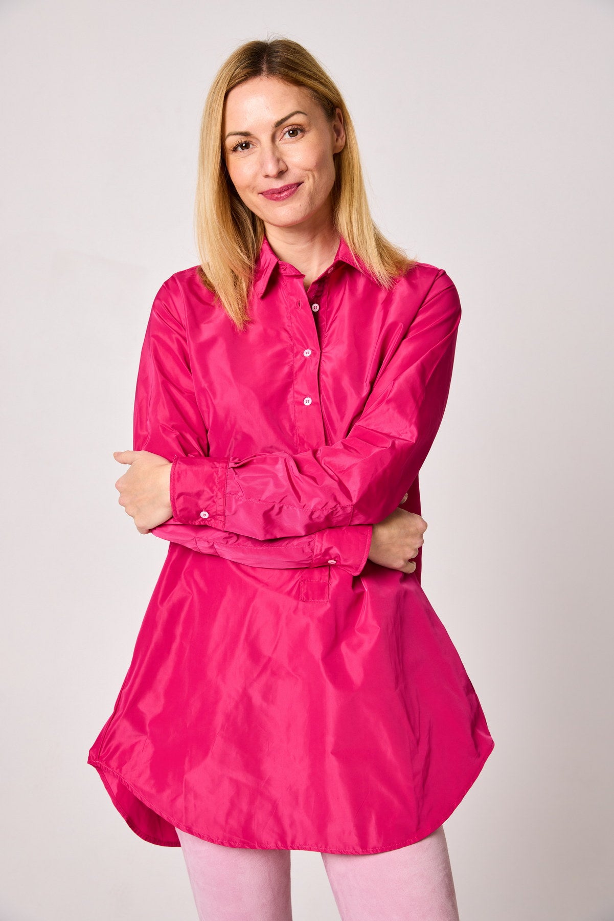 Changierende Longbluse TAFT