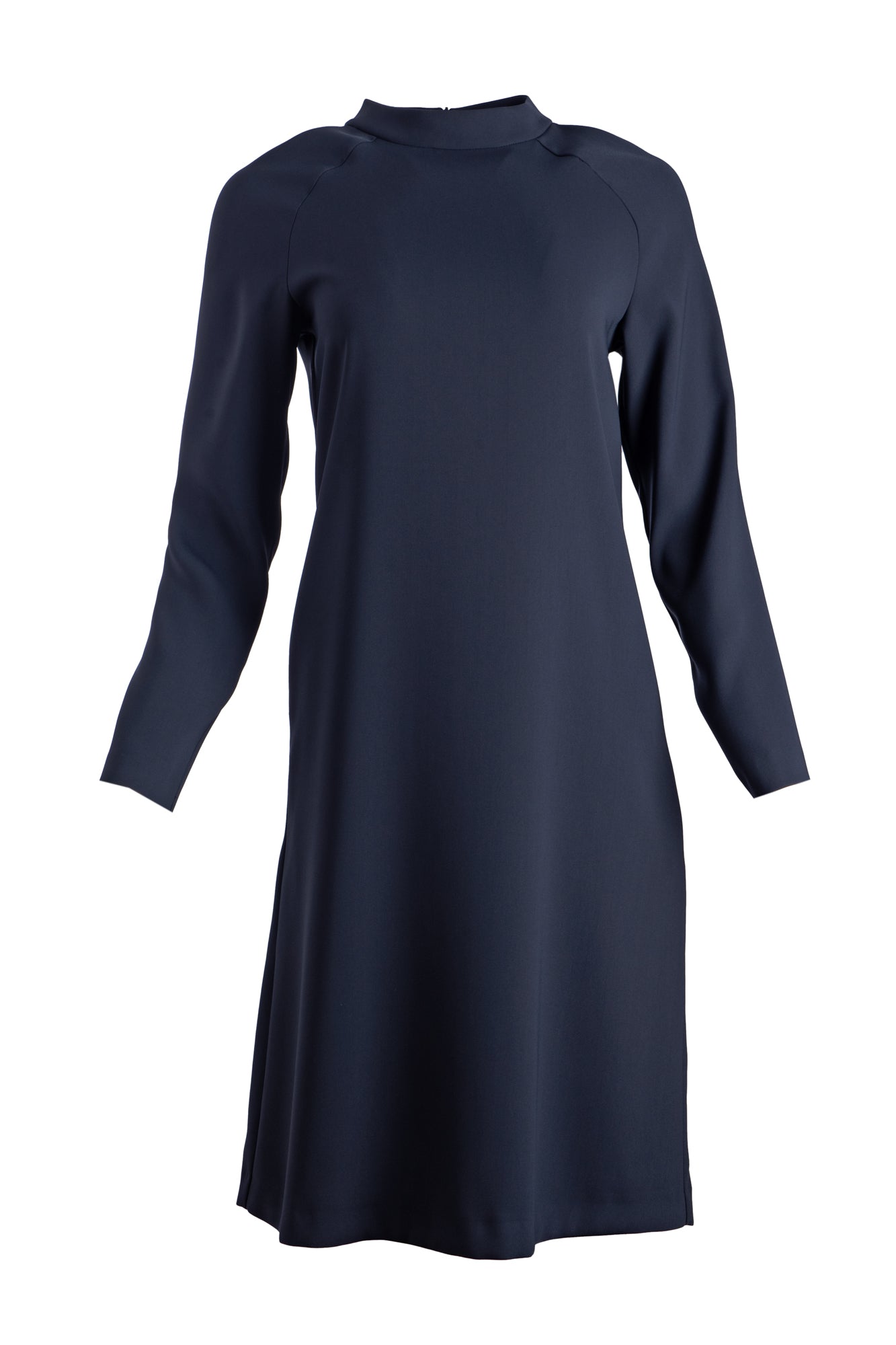 MAX VOLMÁRY-Kleid mit Stehkragen marine- bis Gr.48