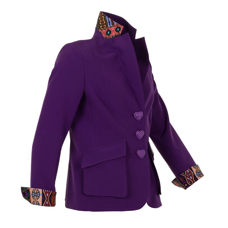 MAIDEN LANE Stretchblazer HILTON in lila