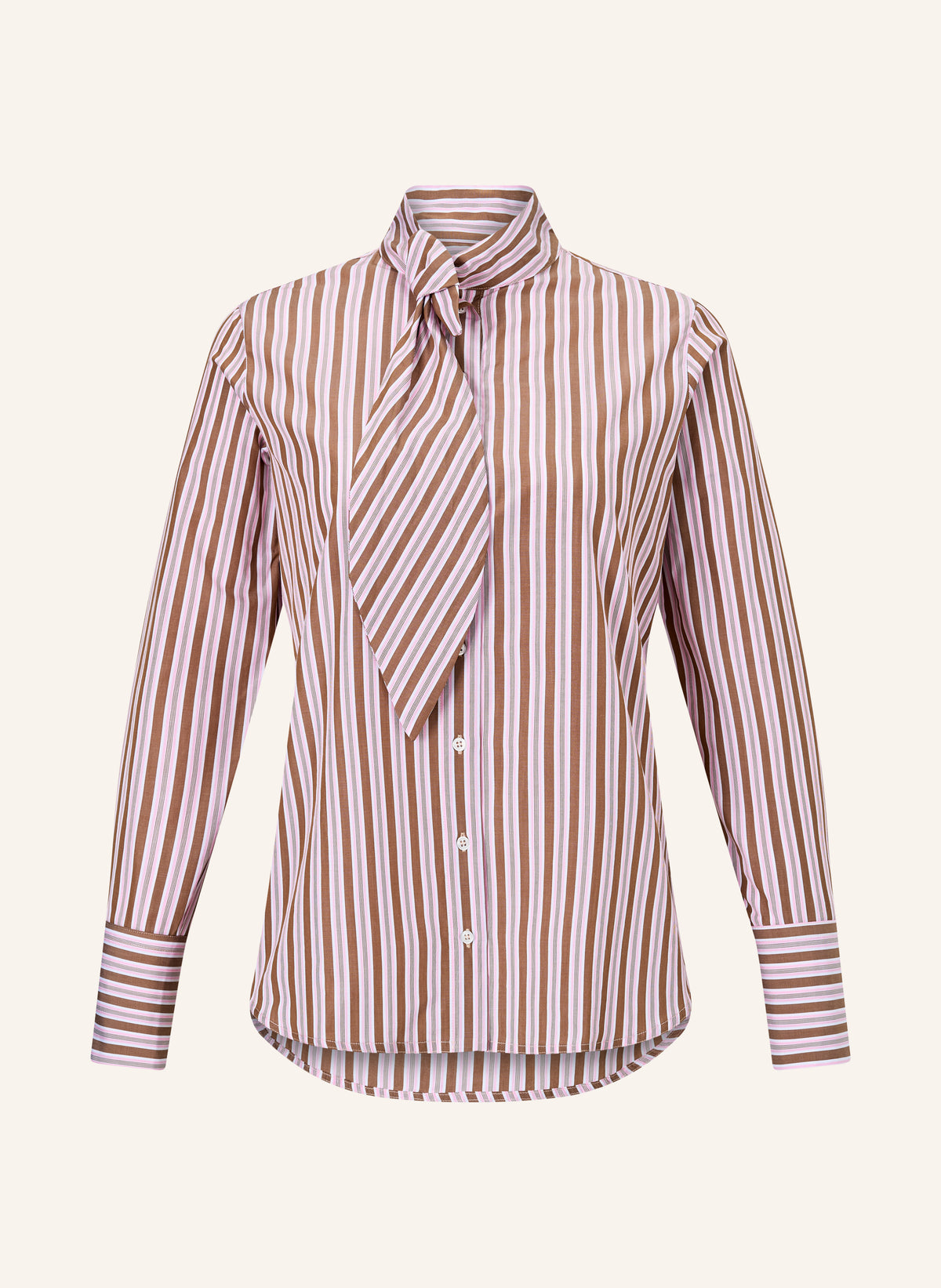 Baumwollbluse mit Schluppe „Tie Me Up“ | tailliert & vielseitig zu binden