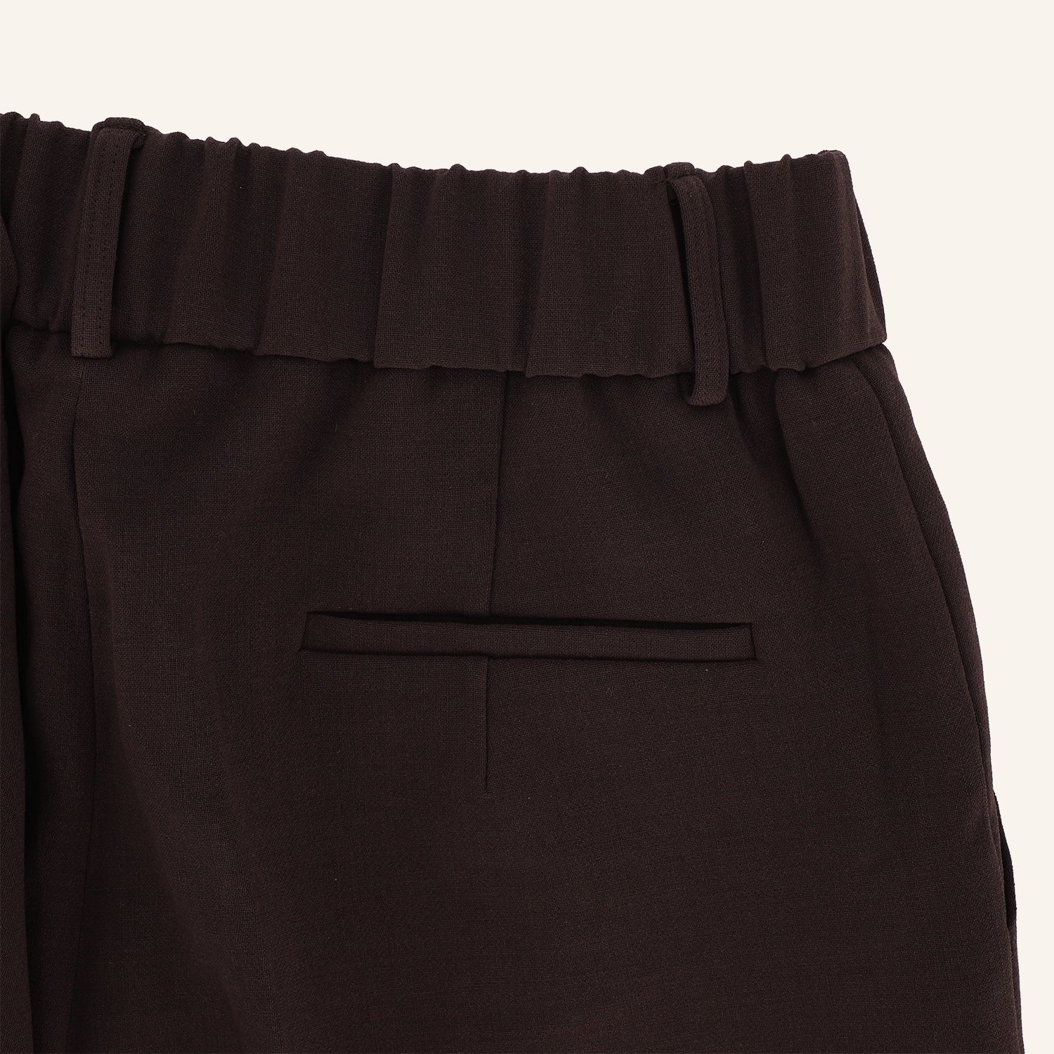 Dunkelbraune 7/8 Culotte-Hose LENI
