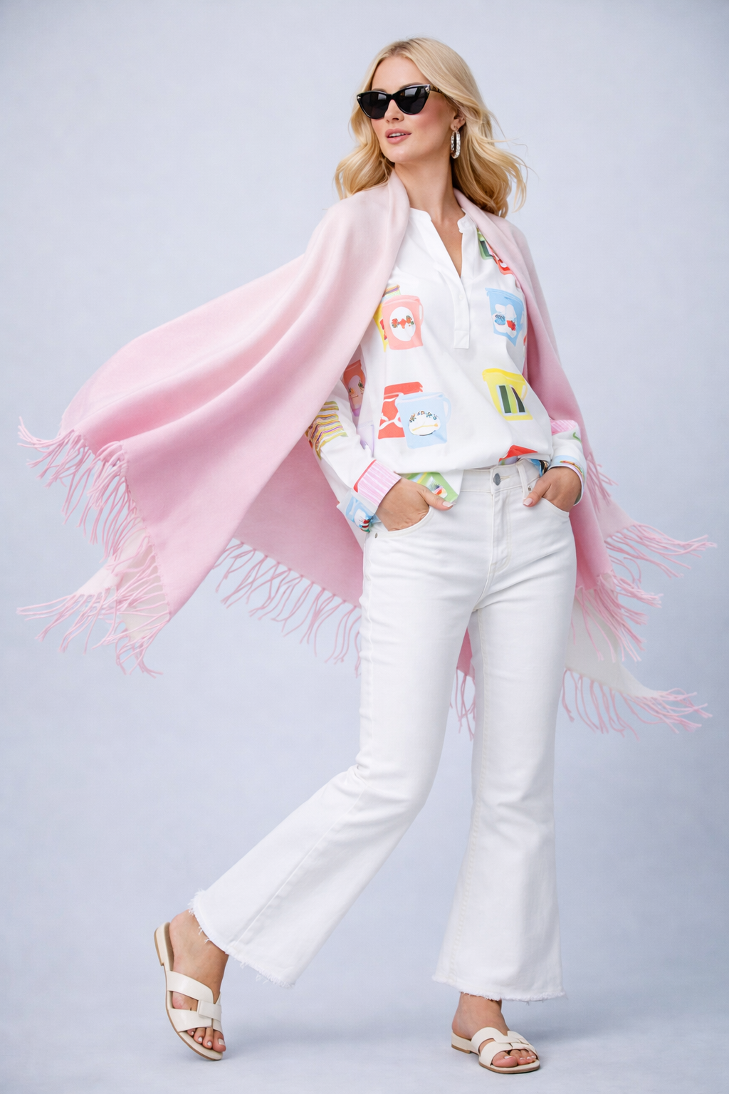 Dreickstuch dip-dyed