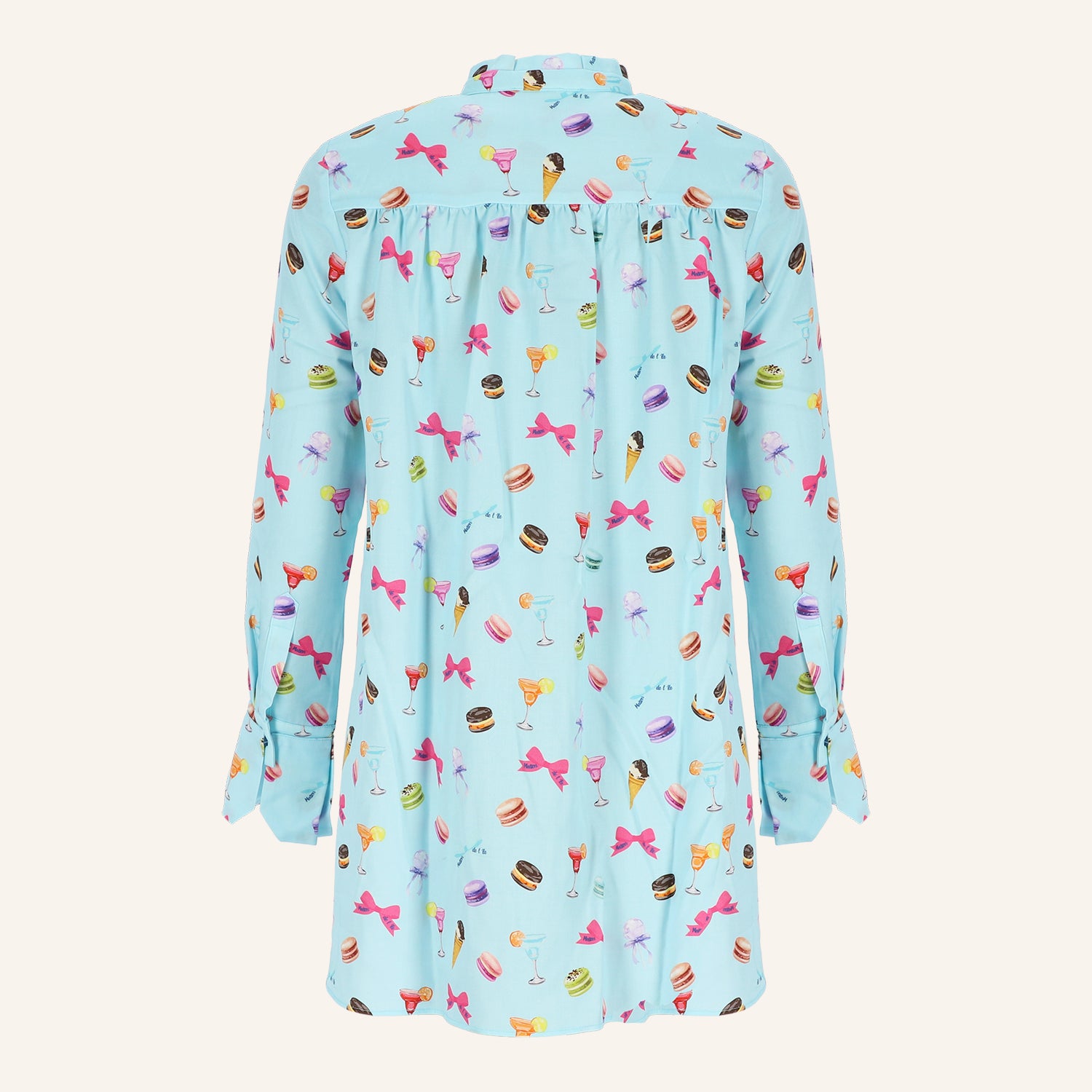 Tunika mit Macarons-Print MARA Lyocell