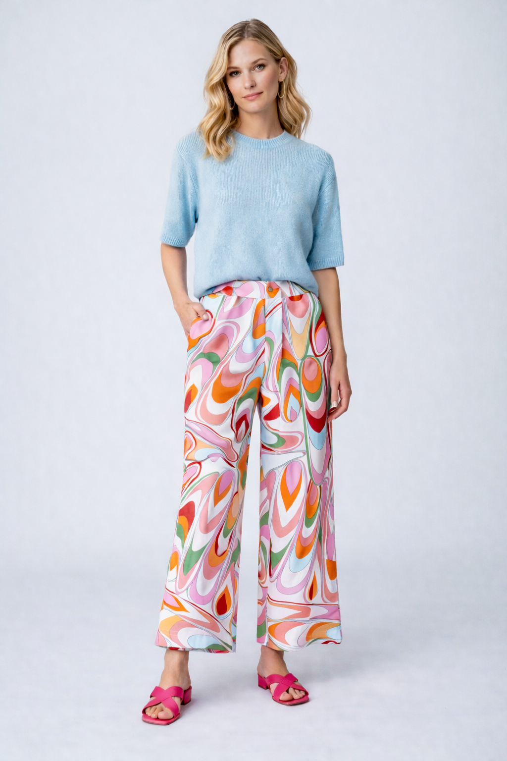 Baumwoll-Cashmerepullover kurzarm